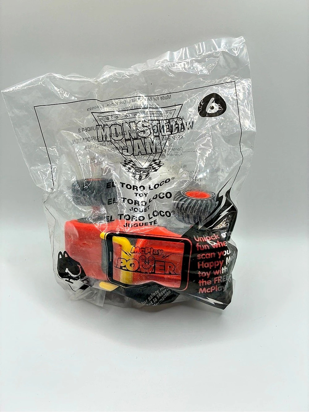 McDonald's Power Rangers toy Red & Black Sealed Toy NWT